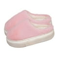 thumbnail image 4 of Amidoa Pink Slippers Women Bedroom House Fuzzy Home Warm Winter Memory Foam Slippers Women Mules 38, 4 of 8