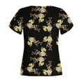 thumbnail image 6 of Summer Saving pimelu USSUMA T-Shirts for Women Trendy Solid Color Cute Petal Sleeve Loose Womens Blouses and Tops Dressy Casual Summer V Neck Short Sleeve Tshirts Shirts Tunic for Women, 6 of 6