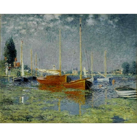Argenteuil Monet - CANVAS OR WALL ART PRINT