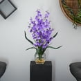 thumbnail image 6 of Nearly Natural Dancing Lady Orchid Liquid Illusion Silk Flower Arrangement, Purple, 6 of 7