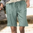 thumbnail image 2 of IROINNID Women's Plus Size Solid Drawstring Casual Shorts With Pocket, 2 of 4