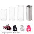 thumbnail image 4 of Guitar Slide Stainless Steel Metal/Glass Finger Slide for Guitar Banjo Ukulele String Instrument Accessories, 4 of 6