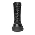 thumbnail image 3 of Botas DREAM PAIRS DMB215 Mujer Media Caña Negras PU Tacón 5 cm, 3 of 8