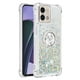 thumbnail image 2 of Funda para Motorola Moto G Stylus 5G 2023 con Brillo Líquido Flotante, Purpurina, Parachoques y Anillo Giratorio Soporte, 2 of 5