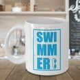 thumbnail image 3 of Swimmer With Graphic Goggles Coffee & Tea Gift Mug, Merchandise And Accessories For Saltwater, Pool & River Swimmer Girl, 3 of 4