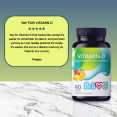 thumbnail image 5 of LIVS Vitamin D3 Gummies 2000 IU (50 mcg), Chewable Vitamin D Supplement for Bone & Immune Health, Vegan, Citrus Berry Blend Flavor, 90 Count, 5 of 6