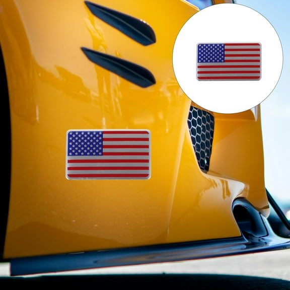 Raindrops  Car Decal American Flag Decals for Vehicles Reflective Sticker