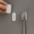 thumbnail image 4 of Inteprter 5 unids/set estante de cepillo de dientes eléctrico con resistente al agua para el baño y previene la contaminación Juegos de accesorios de baño blanco, 4 of 6