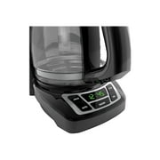 BLACK+DECKER 12-Cup Digital Coffee Maker, Programmable, Washable Basket Filter, Sneak-A-Cup, Auto Brew, Water Window, Keep Hot Plate, Black