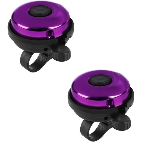 QIANJI Classic Bike Bell, Aluminum Bicycle Bell, Loud Crisp Clear Sound Bicycle Bike Bell for Adults Kids 2pack
