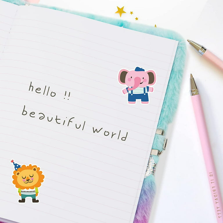 Cute Notepad Cartoon Notebook, Plush Diary for Girls with Lock and Keys  Journals for Study Notes Fun Writing Drawing Scratch Pads School Kawaii