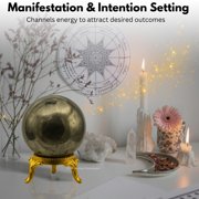 Pyrite Crystal Ball Sphere 1.5 Inches