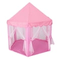 thumbnail image 2 of Princess Castle Play Tent Girls Party Niños Cumpleaños interior y exterior Playhouse Rosado, 2 of 8