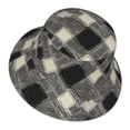 thumbnail image 5 of Fisherman Hat 22.8×5.9in Skin-Friendly Lightweight Breathable Folding Reflective Double Face For Daily Travel Business Camping Argyle Plaid Dimgray_40978_2, 5 of 8