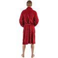 thumbnail image 4 of Men's Soft Plush Fleece Classic or Hooded Robe with Front Pockets, 4 of 8