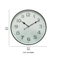 thumbnail image 5 of Saltoro Sherpi 31.50 Inches Round Metal Frame Wall Clock with Glass Encasing, Black, 5 of 5
