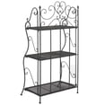 thumbnail image 6 of Safavieh Torus Outdoor Iron 3 Tier Shelf, Black, 6 of 12