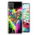 thumbnail image 1 of MUNDAZE Samsung Galaxy A71 5G Shockproof Clear Hybrid Protective Phone Case Colorful Rainbow Hearts Love Graffiti Painting Cover, 1 of 5