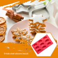 thumbnail image 4 of Kearding Molde antiadherente DIY para hornear pasteles de silicona con 9 cavidades, molde para pudín, agujeros para Mousse, utensilios para Herramientas y accesorios para hornear Rojo, 4 of 6