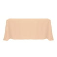 thumbnail image 1 of Ultimate Textile 108 x 132-Inch Rectangular Polyester Linen Tablecloth Peach, 1 of 4