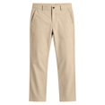 thumbnail image 4 of TKKCS Mens Stretch Golf Pants Comfort Waist Flat Front Business Casual Slim Straight Fit Dress Pants with Pockets Khaki XL, 4 of 8