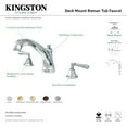 thumbnail image 4 of Kingston Brass KS4325HL Roman Two-Handle Deck Mount Roman Tub Faucet, Oil Rubbed Bronze, 4 of 5