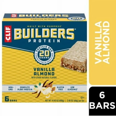 Clif Builders Vanilla Almond Protein Bars 6 ct
