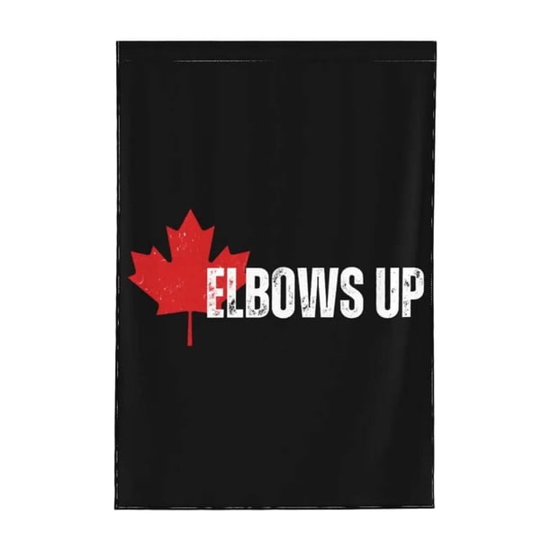 Bandera Del Jardín de Bienvenida Codo Arriba Bandera Del Jardín Canadiense de Doble Cara Fuerte Logotipo Del Patio Canadiense Libre sin Poste de Bandera