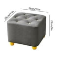 thumbnail image 3 of Fufafayo under $5 Small Stool Sofa Stool Doorway Shoe Changing Stool with Soft Padded Seat, Square Footstool FootRest for Living Room, Bedroom, Office, 3 of 7