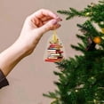 thumbnail image 4 of LHWEN Christmas Book Tree Ornament Creative Holiday Decoration for Car and Home Festive Décor Lightweight and Reusable Easy to Install and Store Vertical Design Charm and Mystery to Your Space, 4 of 4