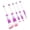 A, variant on Unique Metal Handled Beading Makeup Brush Set Beading Makeup Brushes Beaded Makeup Brush for Fashionable Women Girl