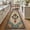 Color 3, variant on SPXUBZ Velvet Round Area Rug Retro Boho Sunburst Mandala Circular Floor Mat Soft Non-Slip Terracotta Sun Ray Accent Carpet for Living Room Bedroom Throw Rug