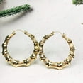 thumbnail image 7 of JoeytheJewelryNY 18k Layered Real Gold Filled round bamboo hoop earrings #11, 7 of 7