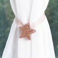 thumbnail image 6 of Star Shaped Magnetic Curtain Tiebacks,One Pair Shining Curtain Buckles, Silk Holder Tiebacks for Home Decor, Magnet Curtain Clips for Easy Installation, Decorative Curtain Holdbacks with Star(Gold), 6 of 8