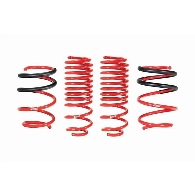 Fits 2017-2020 Honda Civic Eibach Lowering Kit E20-40-036-02-22 Sportline-Kit; Red; Without Shocks; With 2 Front/2 Rear Lowering Springs