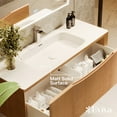 thumbnail image 4 of Eviva Leah 39 Inch Made in Spain Medium Oak Wall Mount Bathroom Vanity, 4 of 5
