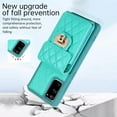 thumbnail image 6 of Phone Case for Samsung Galaxy S20 FE 5G 6.5 inch Wallet Cover with Card Holder Shoulder Crossbody Strap Long Lanyard Leather Cell S 20 EF UW S20FE5G S20FE 20S S2O Fan Edition 4G G5 Women Girls Green, 6 of 13
