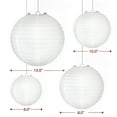 thumbnail image 3 of 10 Pcs White Paper Lanterns Great Home, Party & Wedding Decorations 10 inch, 3 of 7