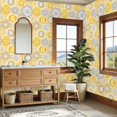 thumbnail image 4 of Peel and Stick Wallpaper 23.6in x 9.8ft Warm Yellow Gray Mandala Design Contact Paper Vinyl Self-Adhesive Removable Wall Paper for Bedroom DIY Home Decor Renter Friendly, 4 of 8