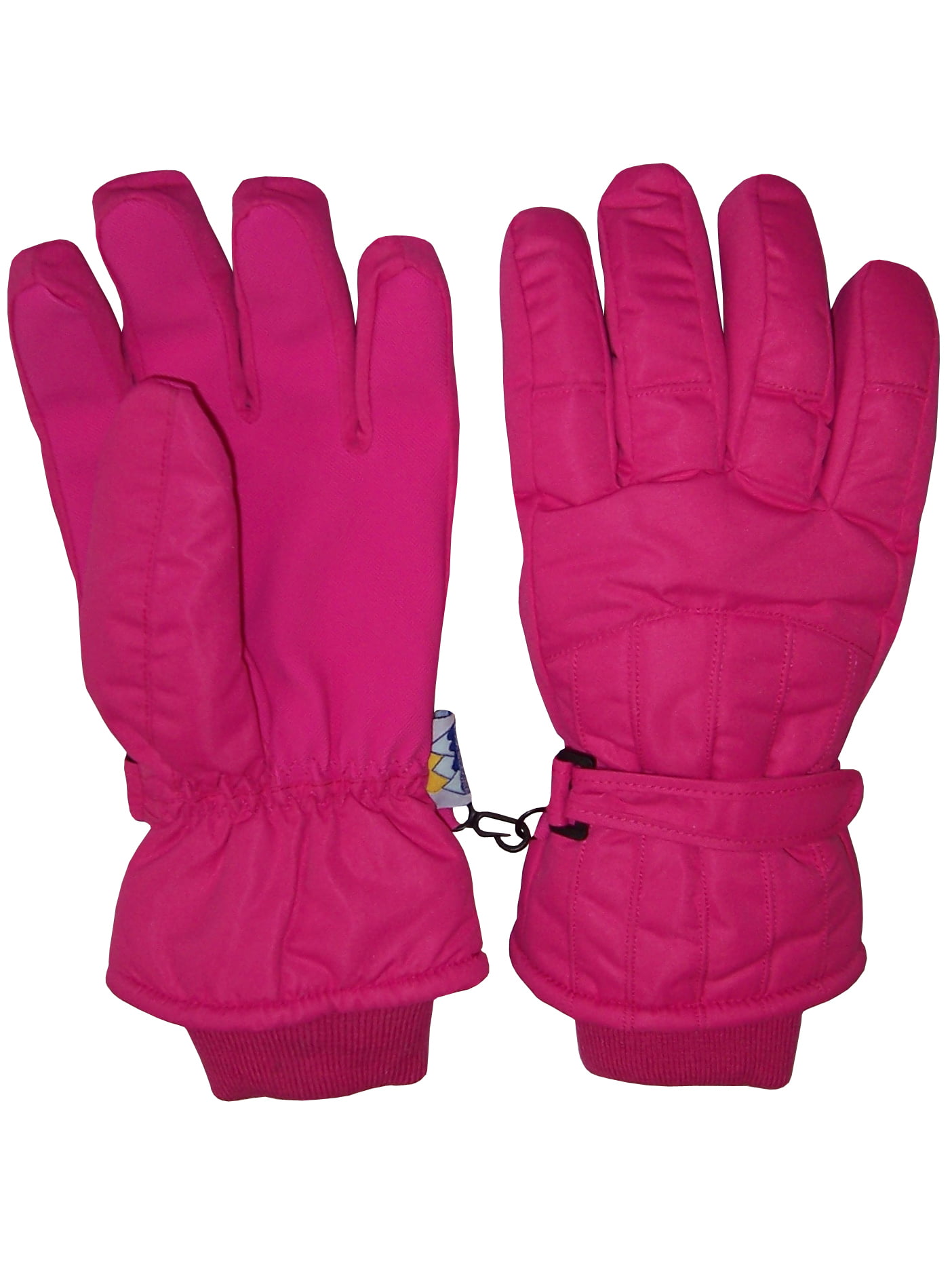 Champion Girls Snow Winter Ski Glove Pink 3M Thinsulte Warmest Waterproof sz 4/7 