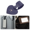 thumbnail image 5 of Unique Bargains 1 Pc Heart Shape Luggage Tag for Travelling Deep Blue Polyurethane, 5 of 5
