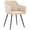 Cream, variant on vidaXL Dining Chairs Upholstered Chair with Metal Legs for Living Room Fabric