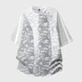 thumbnail image 5 of TEAJOPSUU Men's Casual Print T-Shirt Raglan Style Lightweight & Breathable Quick Dry Short Sleeve For Outdoor Travel & Everyday Casual Wear White, 5 of 5