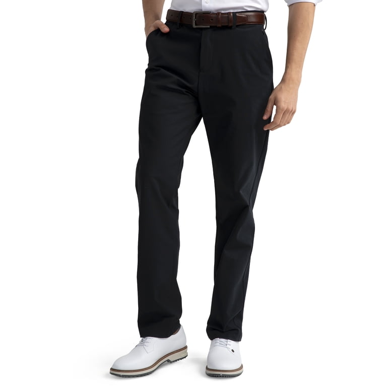Sumtumn Mens Black Golf Pants Stretch Dress Pants 30 inch/32 inch Quick Dry Business Comfy Slacks Trousers 38Wx30L, Men's, Size: 38X30