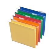 Staples Hanging File Folders 5-Tab 2" Expansion Letter Sz Asst Colors 25/BX 884239