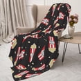thumbnail image 3 of Gaeub Popcorn Print Flannel Throw Blanket, Home Fleece Throw Blanket for Couch or Bed,Decorative Blankets,Lightweight Fuzzy Flannel Blanket-50"x40", 3 of 6