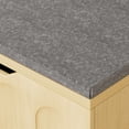 thumbnail image 3 of Demi Bonn 3-Piece L-Shaped Multifunctional Storage Bench with Padded Shoe Bench, Kitchen Corner Stool Toy Storage Box Reading Nook Seat, 63"D x 63"W x 19.1"H, Brown, 3 of 7