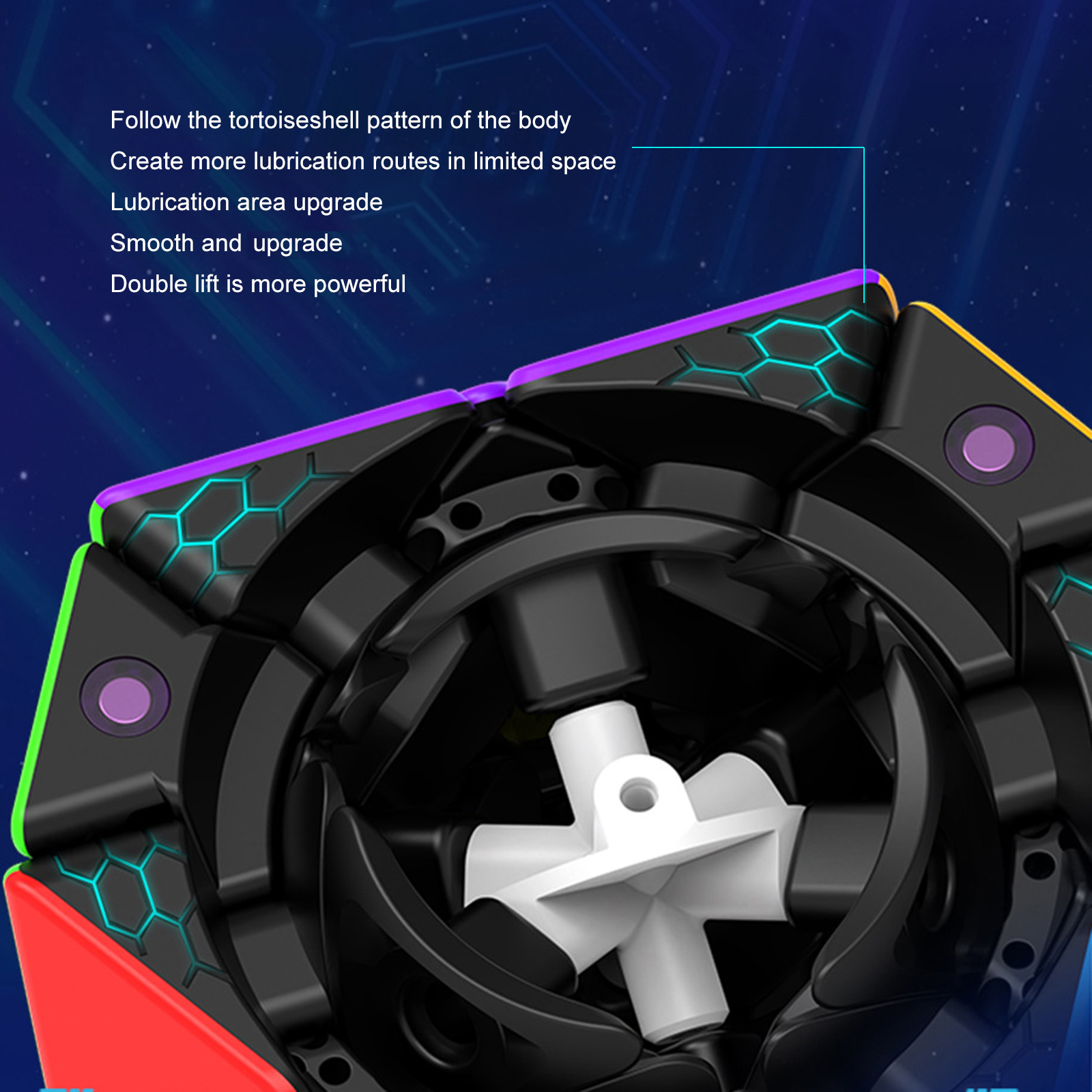 LIANGXR Innovative Magnetic Octahedron Speed Puzzle Cube Stickerless Brains Game Magical Cube Puzzle for All Ages Stress Reduce