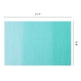 thumbnail image 6 of Plastic Placemats Set of 6 Rectangle Placemats for Table Decor Washable Heat Resistant Table Placemats Wipeable Table Mat Lake Blue 17.7x11.8inch, 6 of 6