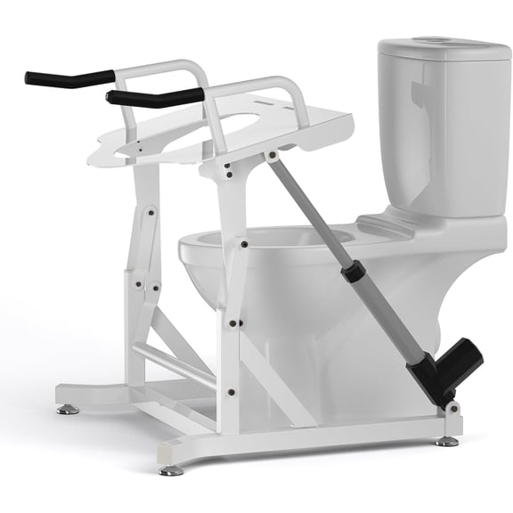 POCHAR Electric Toilet Seat Riser with Handles for Seniors and Disabled, Height Adjustable, Support up to 330lbs